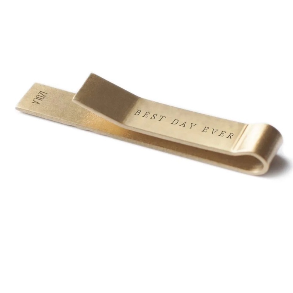 Izola Brass BEST DAY EVER Tie Clip